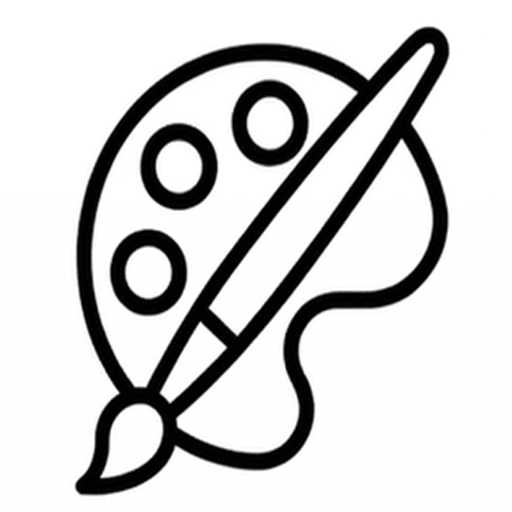 Ícone do Gerador de Cores (Paleta e Pincel)